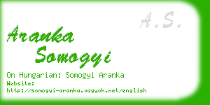 aranka somogyi business card
